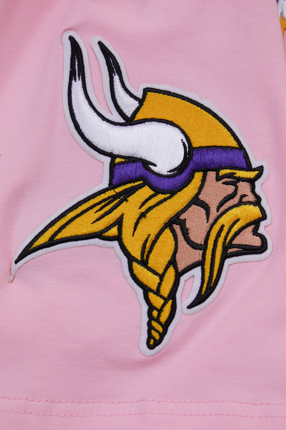 NFL MINNESOTA VIKINGS CLASSIC CHENILLE SINGLE JERSEY TEE (PINK) - Image 6