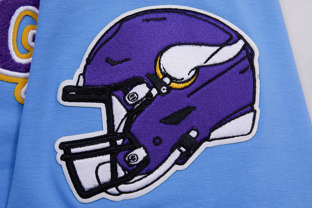 NFL MINNESOTA VIKINGS CLASSIC CHENILLE SINGLE JERSEY TEE (UNIVERSITY BLUE) - Image 6