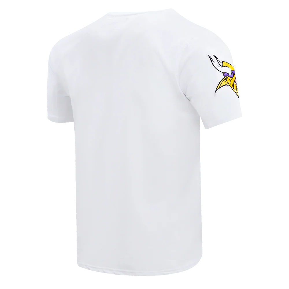 NFL MINNESOTA VIKINGS CLASSIC CHENILLE SINGLE JERSEY TEE (WHITE) - Image 3