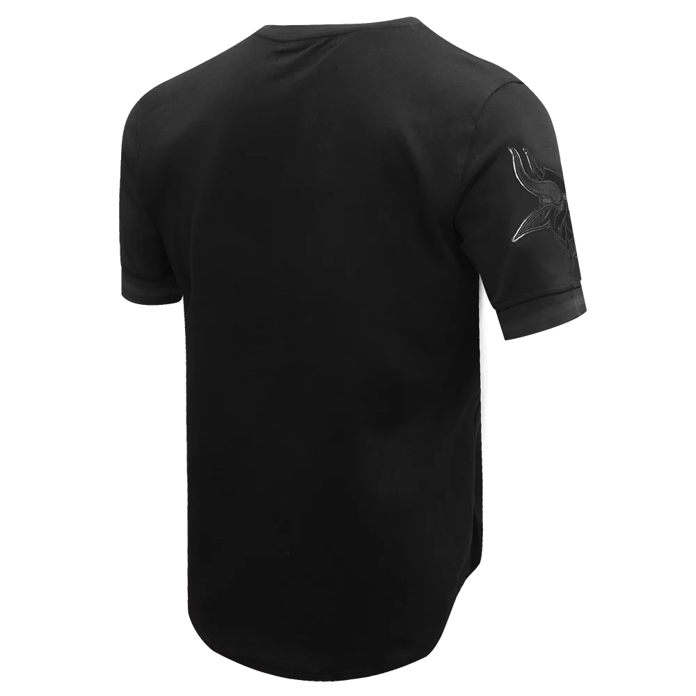 NFL MINNESOTA VIKINGS TRIPLE BLACK TEE (TRIPLE BLACK) - Image 3
