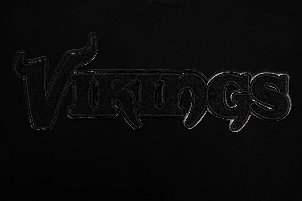 NFL MINNESOTA VIKINGS TRIPLE BLACK TEE (TRIPLE BLACK) - Image 5