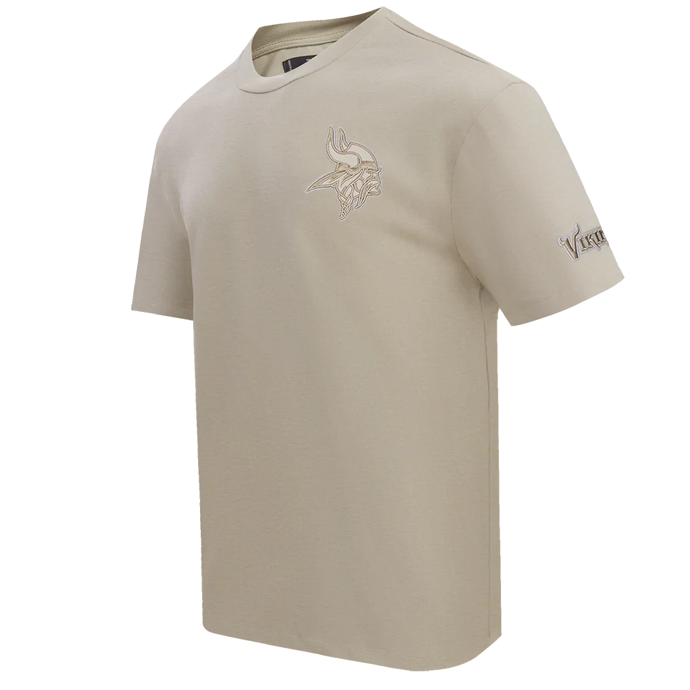 NFL MINNESOTA VIKINGS NEUTRAL MEN'S DROP SHOULDER TEE (TAUPE) - Image 2