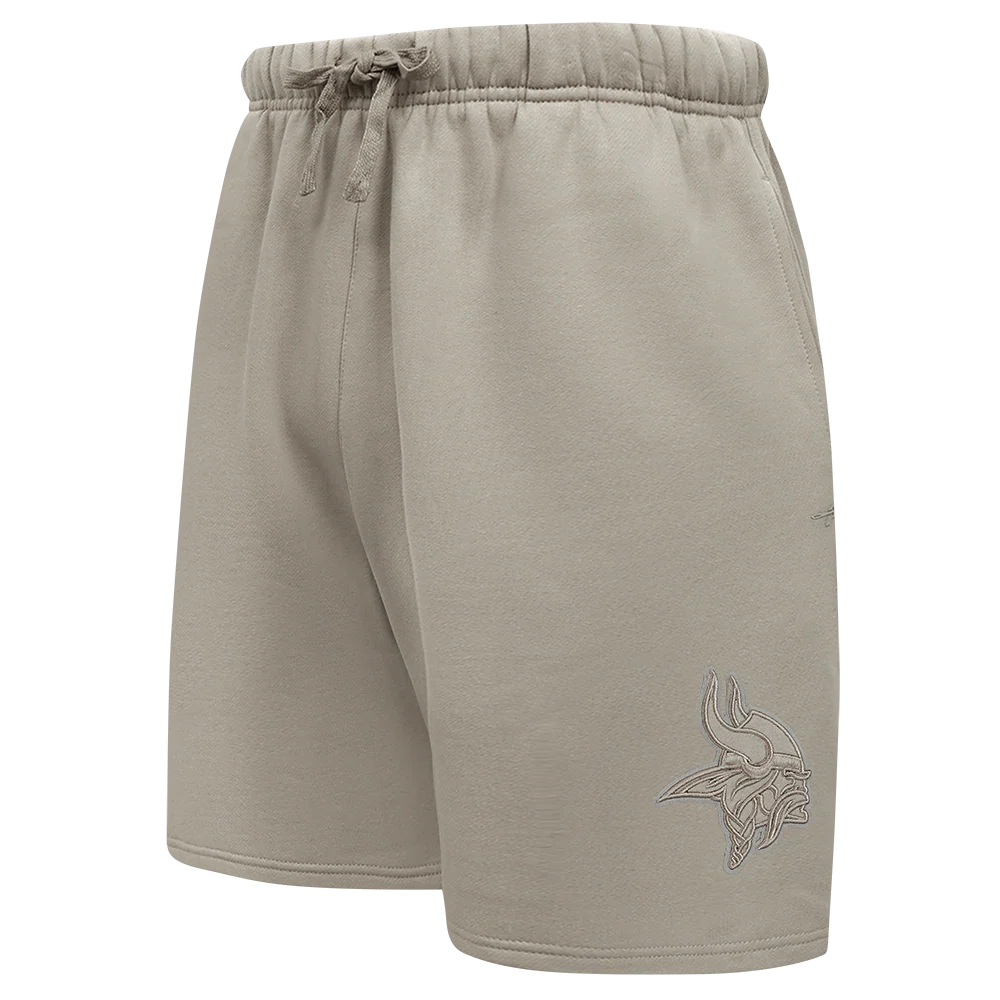 NFL MINNESOTA VIKINGS NEUTRAL MEN'S FLC SHORT (TAUPE)