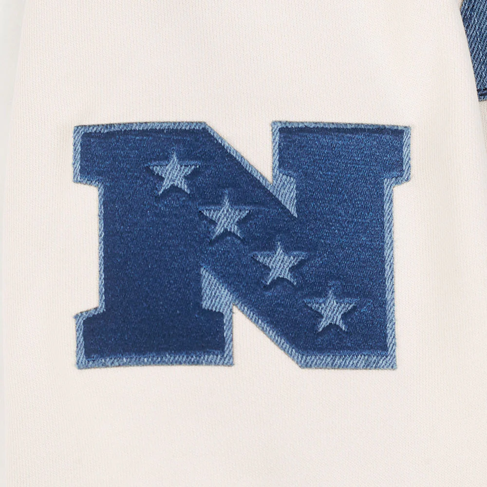 NFL MINNESOTA VIKINGS VARSITY BLUES MEN'S FLC PO HOODIE (LINEN) - Image 8