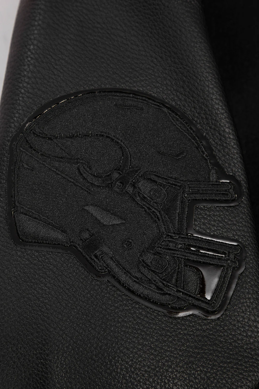 NFL MINNESOTA VIKINGS TRIPLE BLACK MEN'S WOOL VARSITY JACKET (TRIPLE BLACK MEN'S) - Image 8