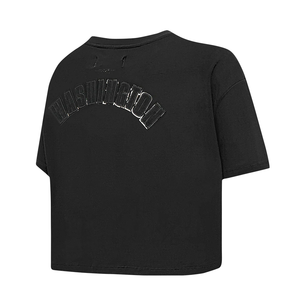 NFL MINNESOTA VIKINGS TRIPLE BLACK WOMEN'S SINGLE JERSEY BOXY TEE (TRIPLE BLACK WOMEN'S) - Image 4