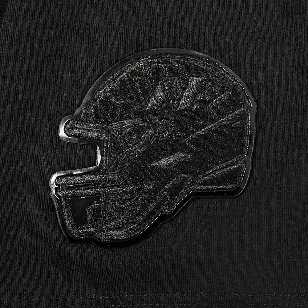 NFL MINNESOTA VIKINGS TRIPLE BLACK WOMEN'S SINGLE JERSEY BOXY TEE (TRIPLE BLACK WOMEN'S) - Image 6