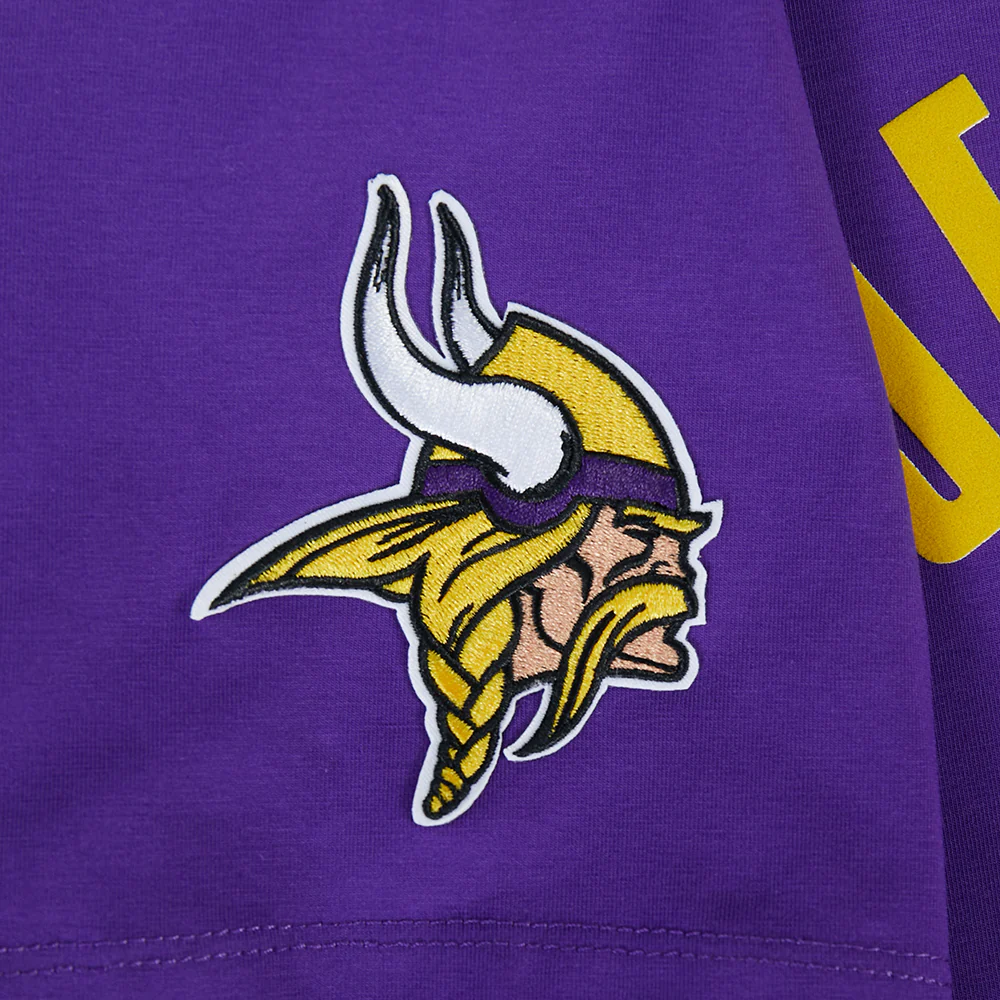 NFL MINNESOTA VIKINGS JUSTIN JEFFERSON #18 CLASSIC PNN WOMEN'S SJ BOXY TEE (Purple) - Image 7