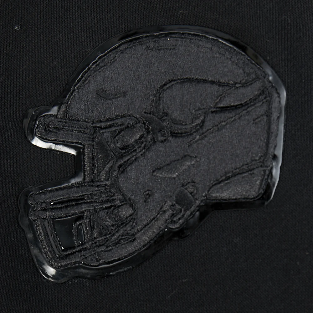 NFL MINNESOTA VIKINGS TRIPLE BLACK WOMEN'S FLC CREWNECK (TRIPLE BLACK WOMEN'S) - Image 5