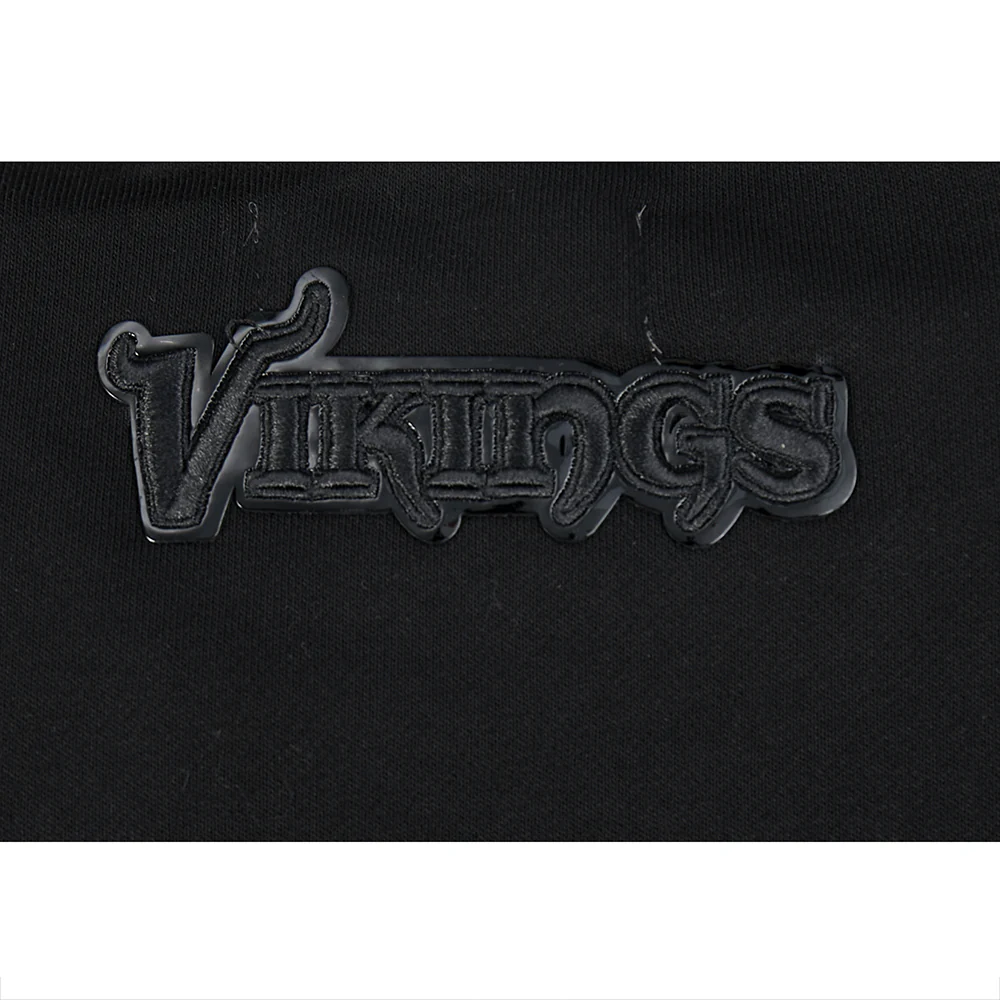 NFL MINNESOTA VIKINGS TRIPLE BLACK WOMEN'S FLC CREWNECK (TRIPLE BLACK WOMEN'S) - Image 7