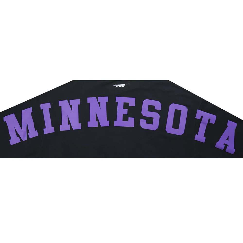NFL MINNESOTA VIKINGS WINGSPAN WOMEN'S FLC CREWNECK (BLACK) - Image 17