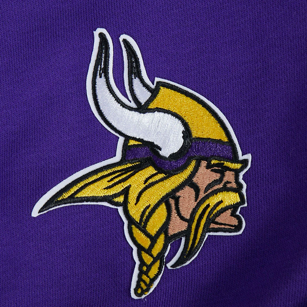 NFL MINNESOTA VIKINGS JUSTIN JEFFERSON #18 CLASSIC PNN WOMEN'S FLC CREWNECK (Purple) - Image 6