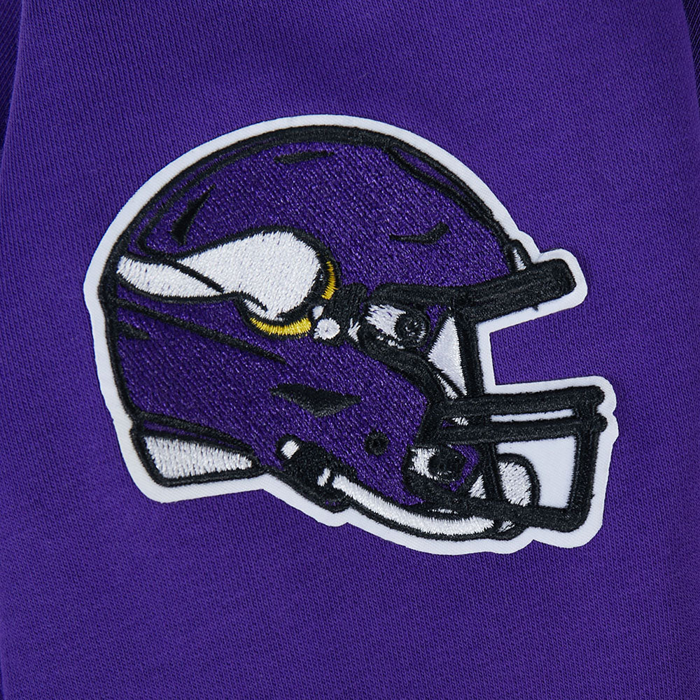 NFL MINNESOTA VIKINGS JUSTIN JEFFERSON #18 CLASSIC PNN WOMEN'S FLC CREWNECK (Purple) - Image 8