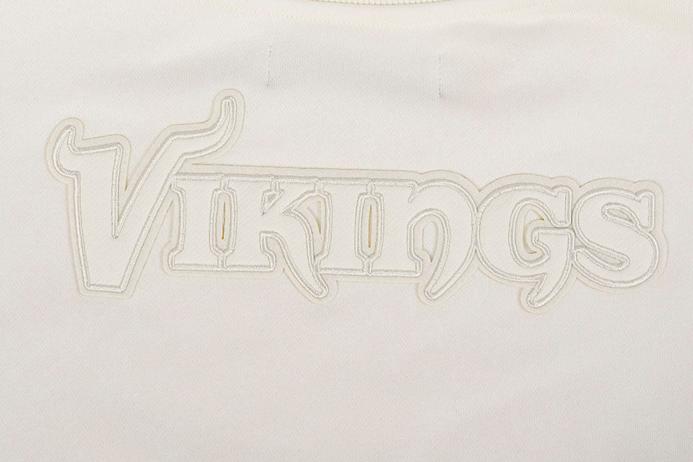 NFL MINNESOTA VIKINGS NEUTRAL WOMEN'S CREWNECK (EGGSHELL) - Image 7