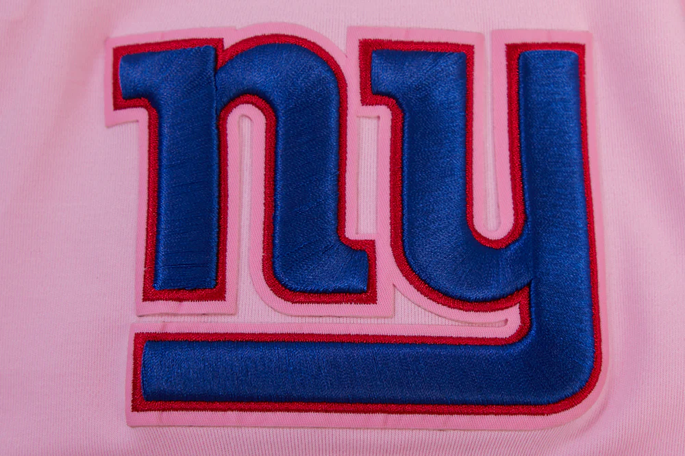 NFL NEW YORK GIANTS CLASSIC CHENILLE DOUBLE KNIT TEE (PINK) - Image 7