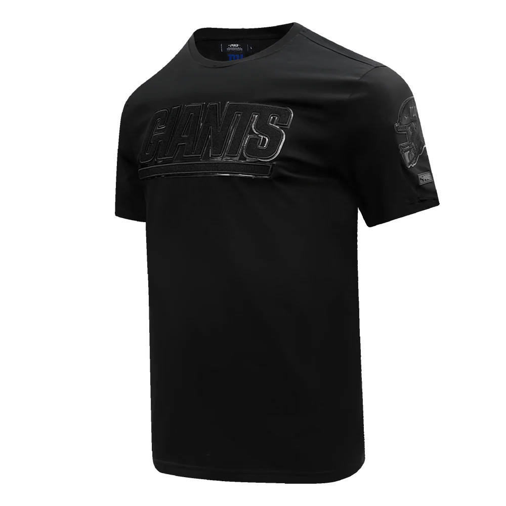 NFL NEW YORK GIANTS TRIPLE BLACK MEN'S TEE (TRIPLE BLACK) - Image 2