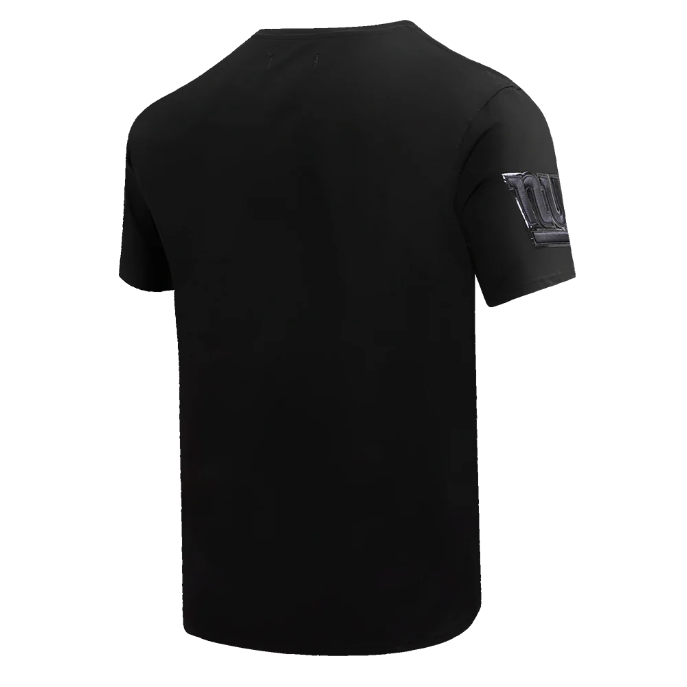 NFL NEW YORK GIANTS TRIPLE BLACK MEN'S TEE (TRIPLE BLACK) - Image 3
