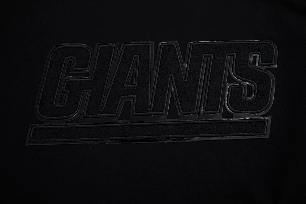 NFL NEW YORK GIANTS TRIPLE BLACK MEN'S TEE (TRIPLE BLACK) - Image 5