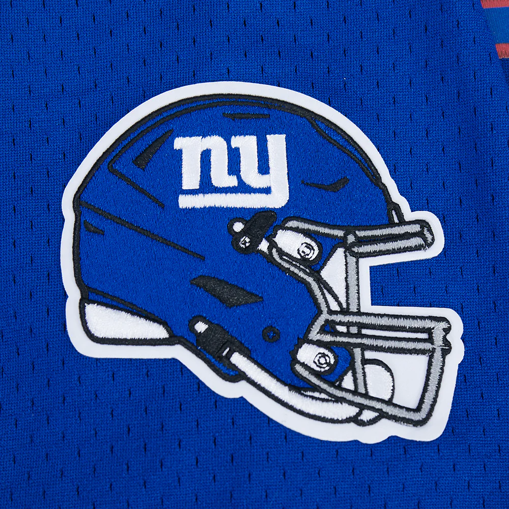 NFL NEW YORK GIANTS LOGO CLASSIC MESH BUTTON UP SHIRT (DODGER BLUE) - Image 6
