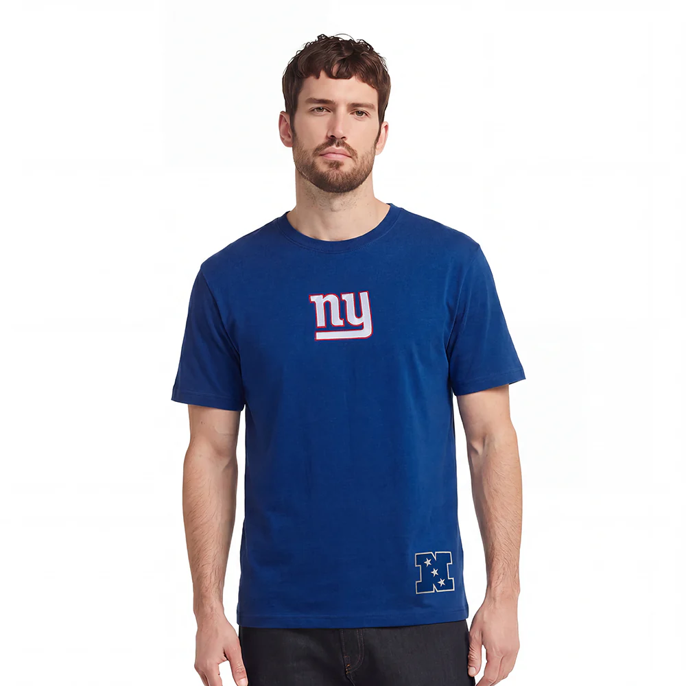 NFL NEW YORK GIANTS WINGSPAN MEN'S DROP SHOULDER TEE (DODGER BLUE) - Image 2