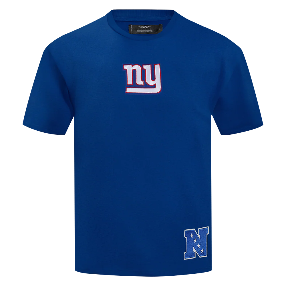 NFL NEW YORK GIANTS WINGSPAN MEN'S DROP SHOULDER TEE (DODGER BLUE) - Image 3