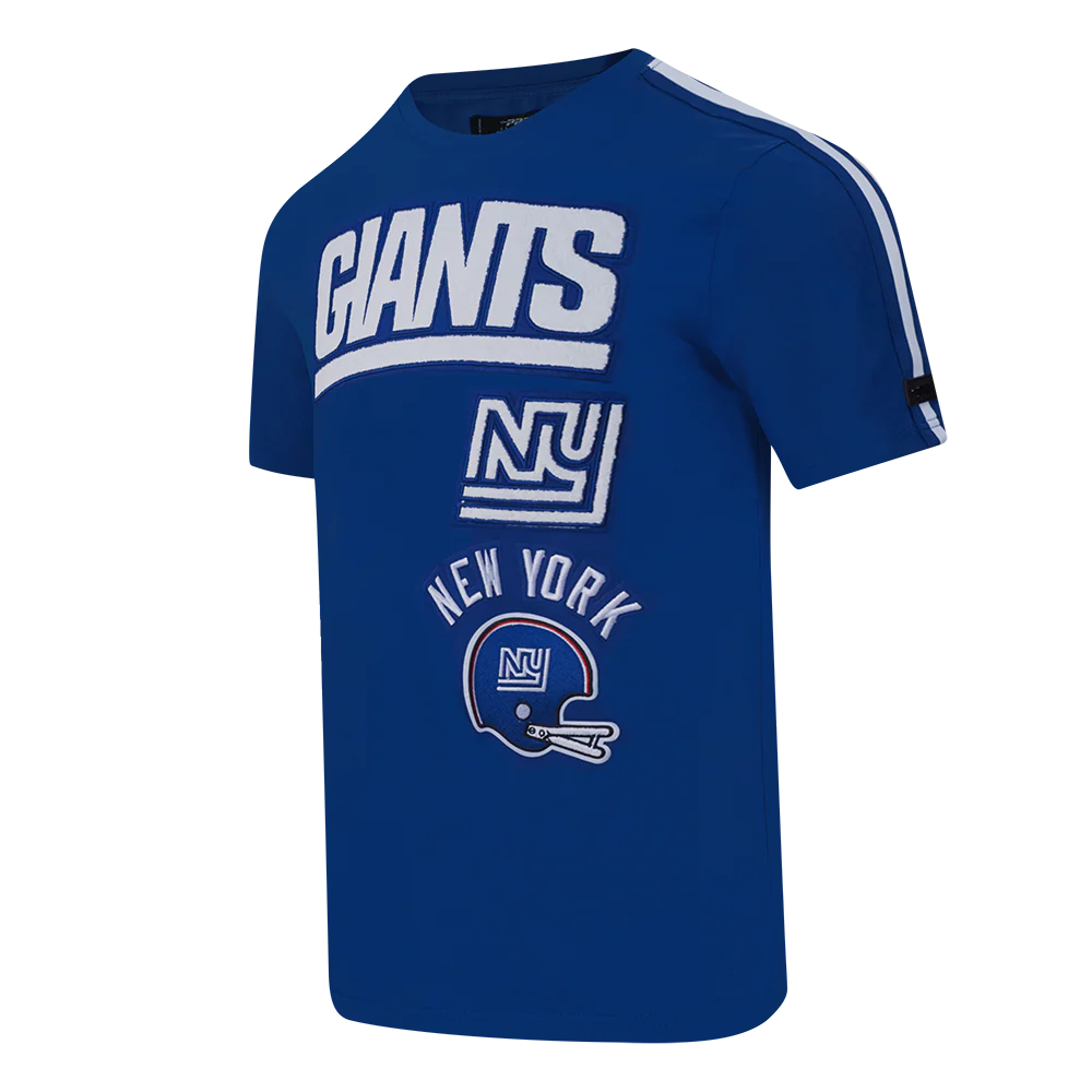 NFL NEW YORK GIANTS RETRO CLASSIC MEN'S STRIPED TEE (DODGER BLUE) - Image 2