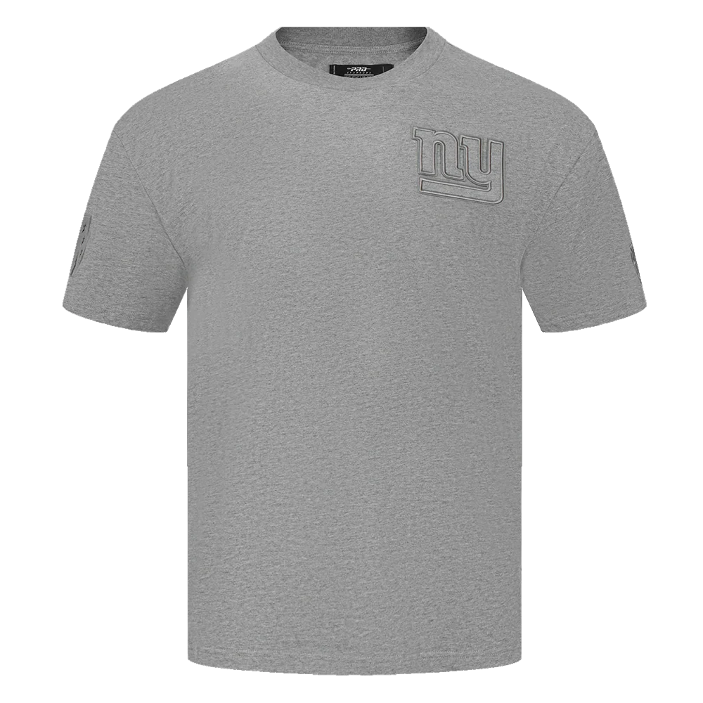 NFL NEW YORK GIANTS NEUTRAL MEN'S DROP SHOULDER TEE (DARK HEATHER GRAY)