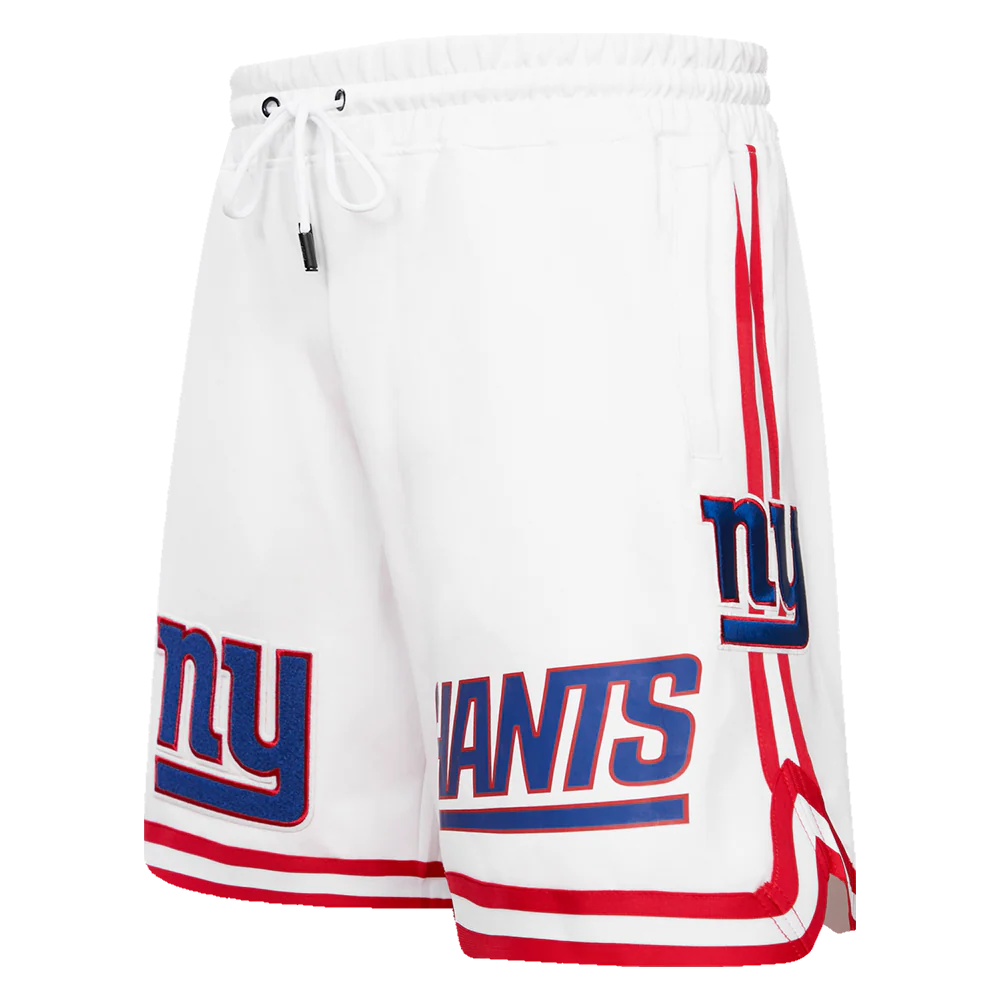 NFL NEW YORK GIANTS CLASSIC CHENILLE MEN'S DK SHORT (WHITE)