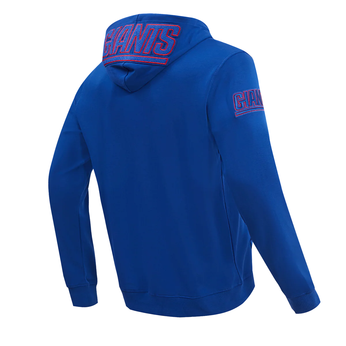 NFL NEW YORK GIANTS CLASSIC CHENILLE MEN'S DOUBLE KNIT PULLOVER HOODIE (DODGER BLUE) - Image 3