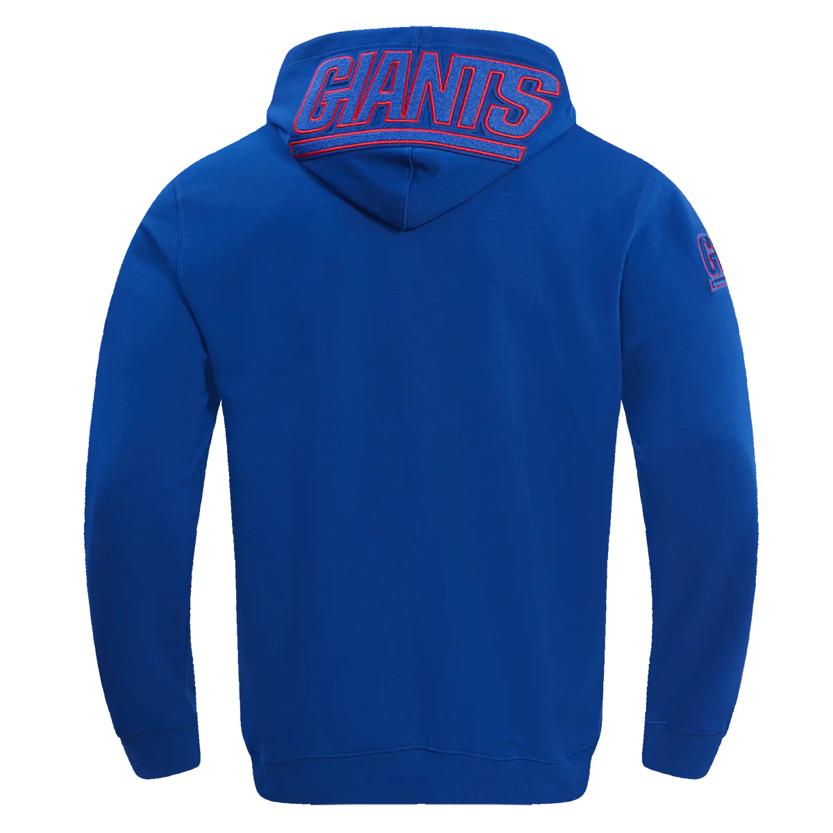 NFL NEW YORK GIANTS CLASSIC CHENILLE MEN'S DOUBLE KNIT PULLOVER HOODIE (DODGER BLUE) - Image 4