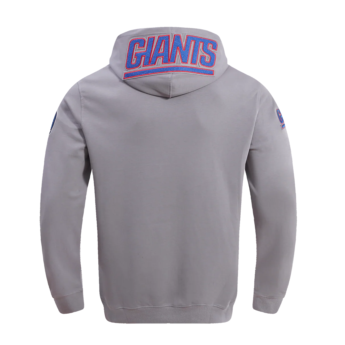 NFL NEW YORK GIANTS CLASSIC CHENILLE MEN'S PULLOVER HOODIE (GRAY) - Image 3