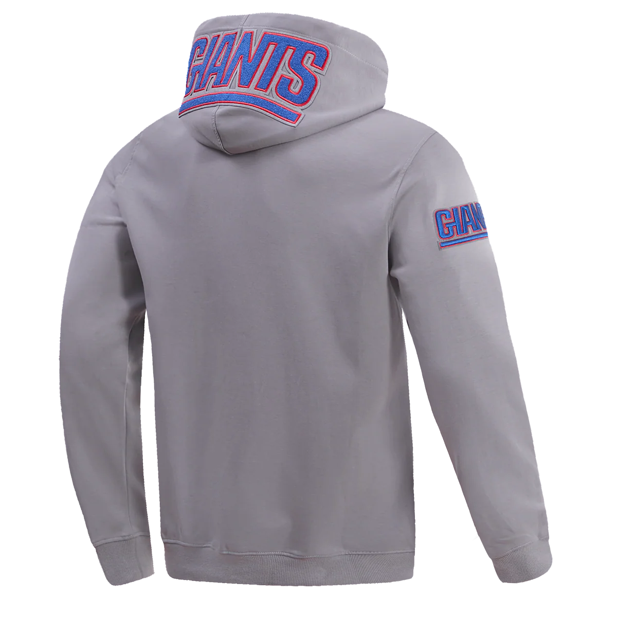 NFL NEW YORK GIANTS CLASSIC CHENILLE MEN'S PULLOVER HOODIE (GRAY) - Image 4