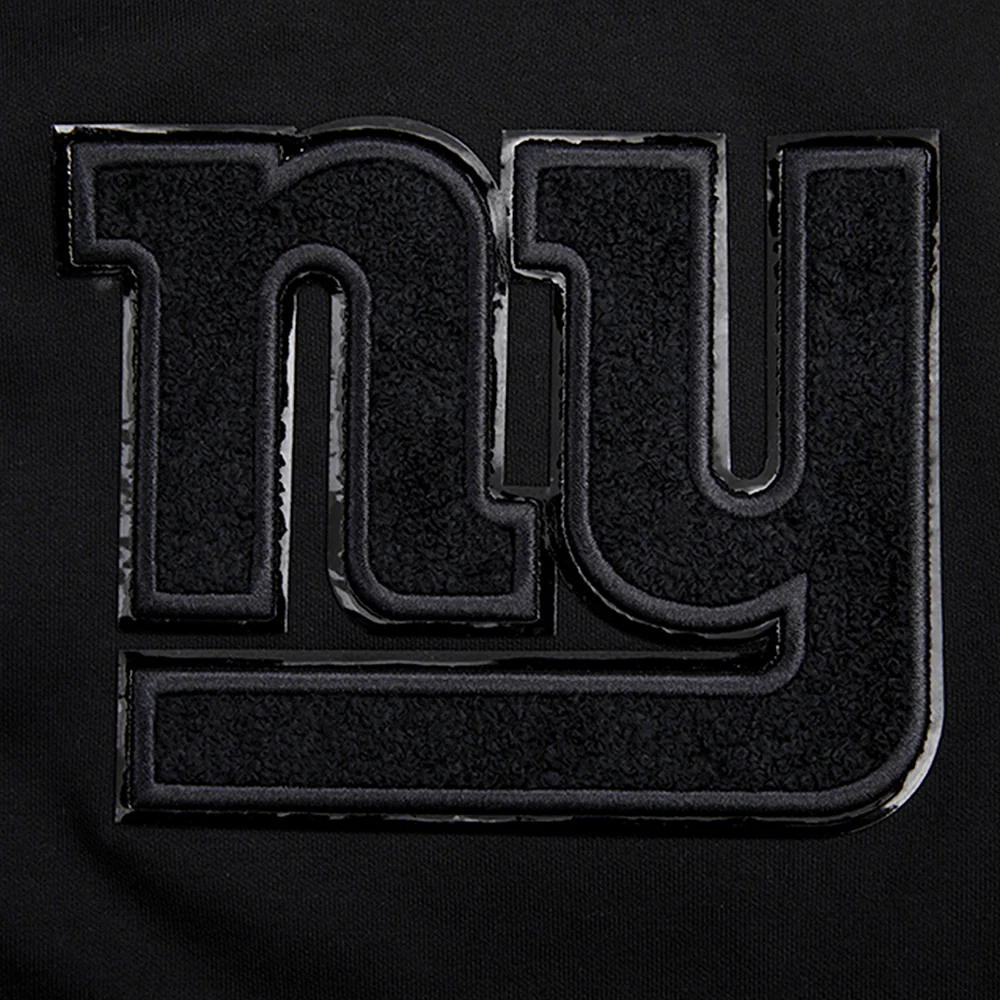 NFL NEW YORK GIANTS TRIPLE BLACK MEN'S DK FZ HOODIE (TRIPLE BLACK) - Image 9