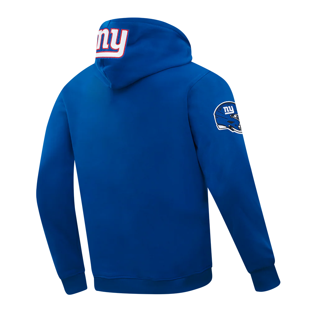 NFL NEW YORK GIANTS OLD ENGLISH MEN'S PO HOODIE (DODGER BLUE) - Image 4