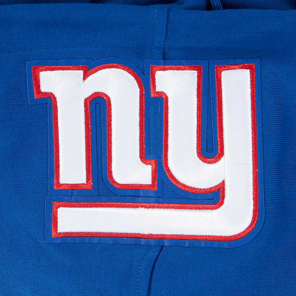 NFL NEW YORK GIANTS OLD ENGLISH MEN'S PO HOODIE (DODGER BLUE) - Image 5