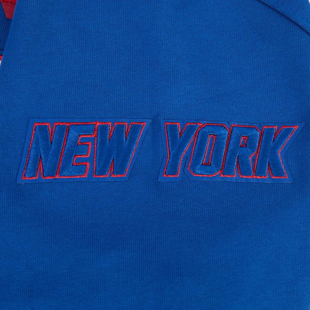 NFL NEW YORK GIANTS OLD ENGLISH MEN'S PO HOODIE (DODGER BLUE) - Image 7