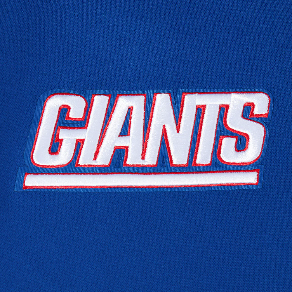 NFL NEW YORK GIANTS WINGSPAN MEN'S DROP SHOULDER FLEECE PULLOVER HOODIE (DODGER BLUE) - Image 7