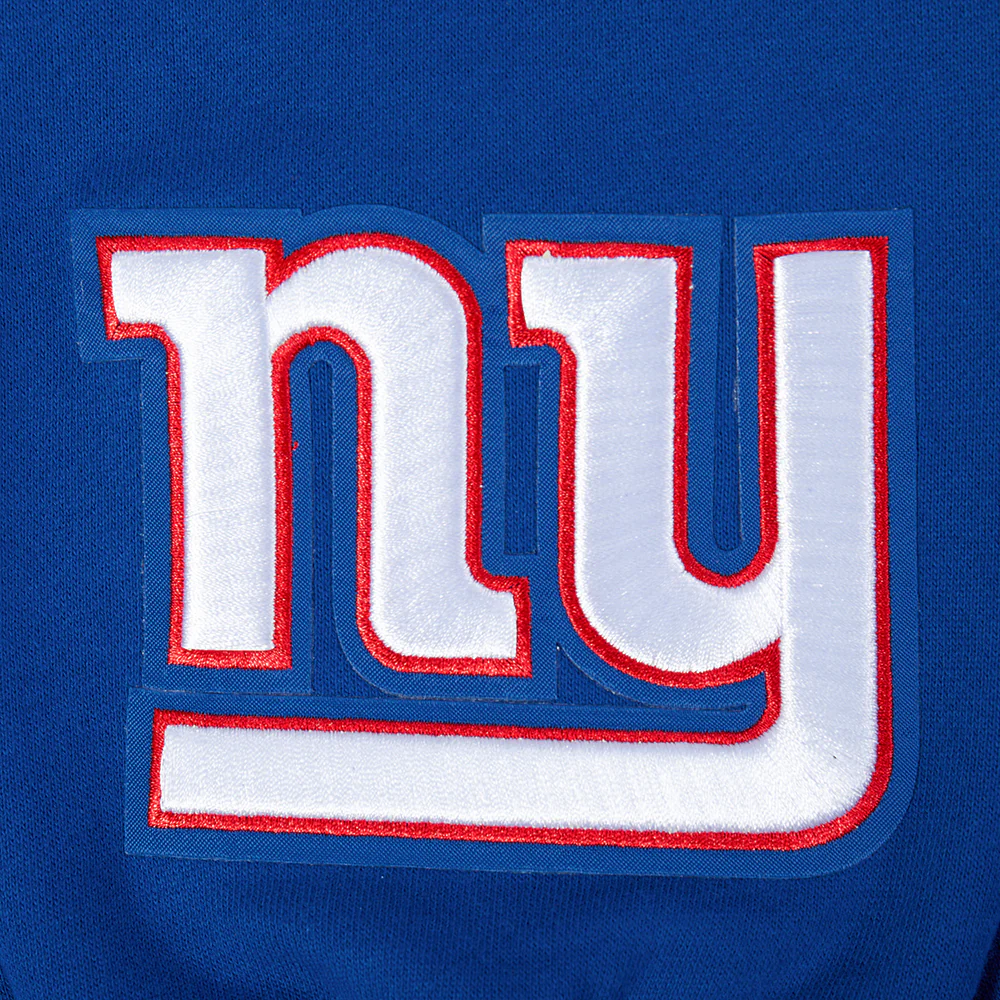 NFL NEW YORK GIANTS WINGSPAN MEN'S DROP SHOULDER FLEECE PULLOVER HOODIE (DODGER BLUE) - Image 8