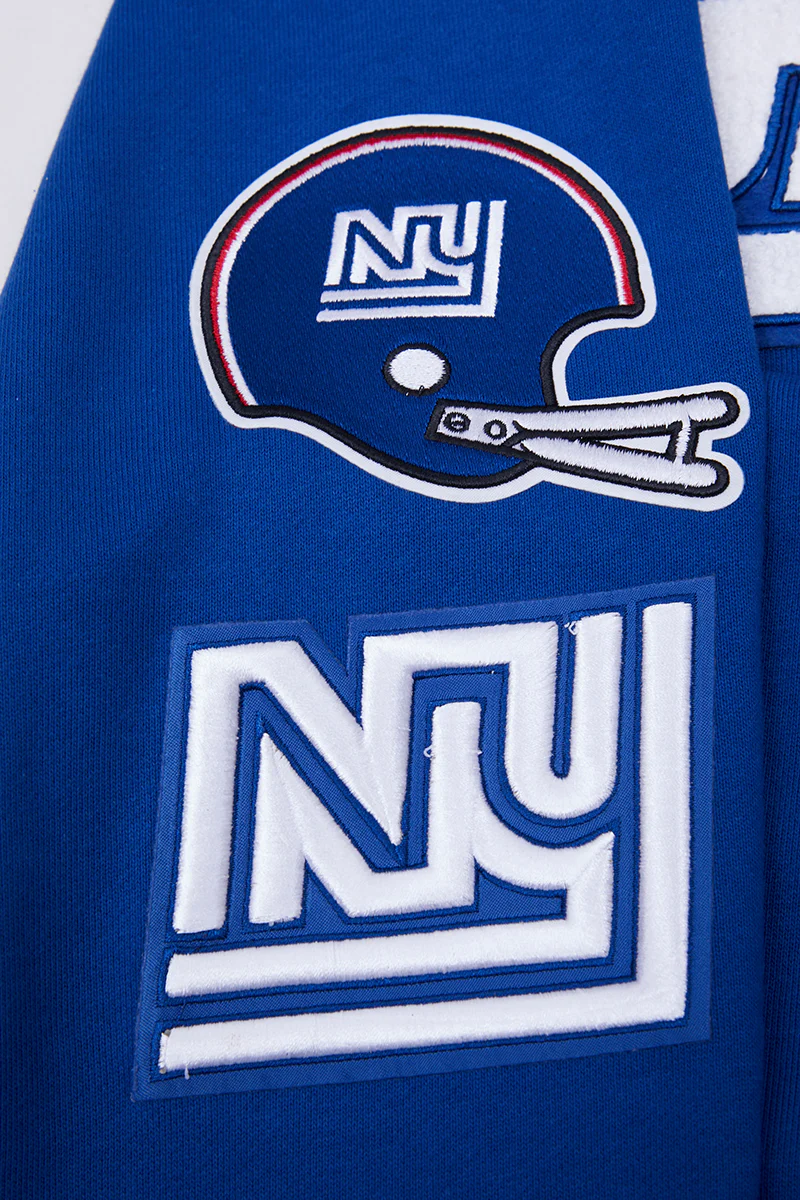 NFL NEW YORK GIANTS RETRO CLASSIC MEN'S PULLOVER HOODIE (DODGER BLUE) - Image 6