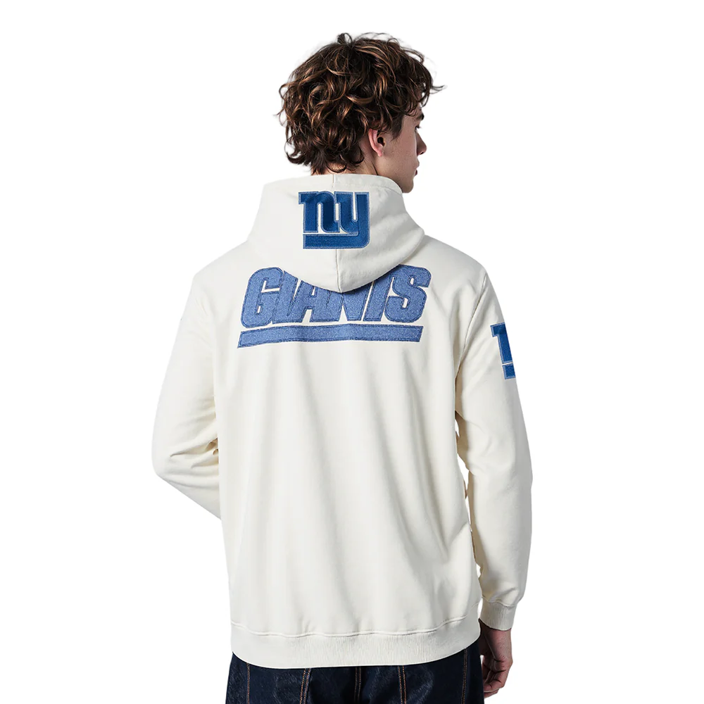 NFL NEW YORK GIANTS VARSITY BLUES PO HOODIE (LINEN) - Image 2
