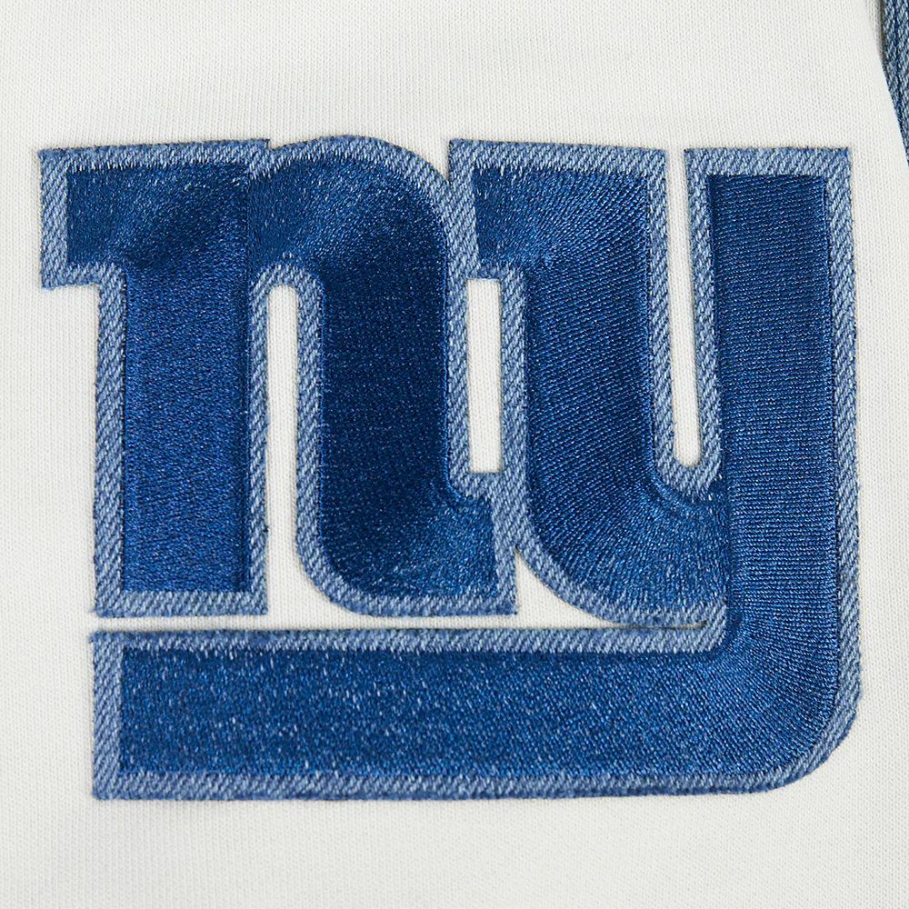 NFL NEW YORK GIANTS VARSITY BLUES PO HOODIE (LINEN) - Image 5
