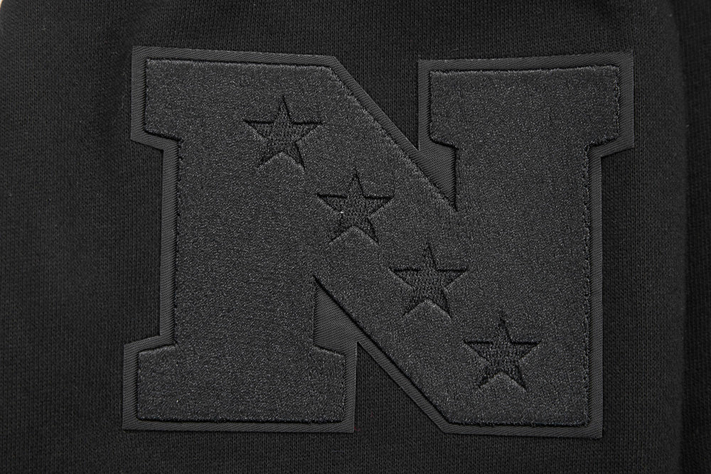 NFL NEW YORK GIANTS NEUTRAL DROP SHOULDER FLEECE CREWNECK (BLACK) - Image 5