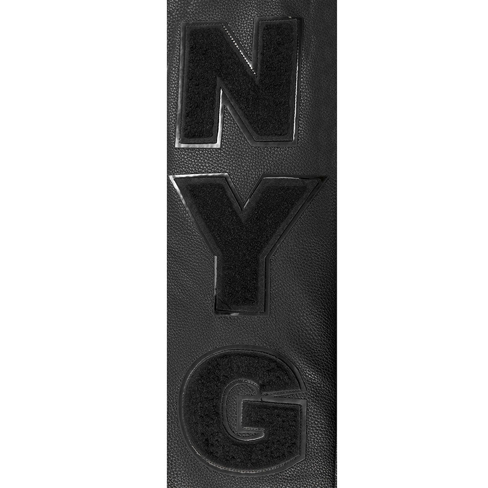NFL NEW YORK GIANTS TRIPLE BLACK MEN'S WOOL VARSITY JACKET (TRIPLE BLACK MEN'S) - Image 13