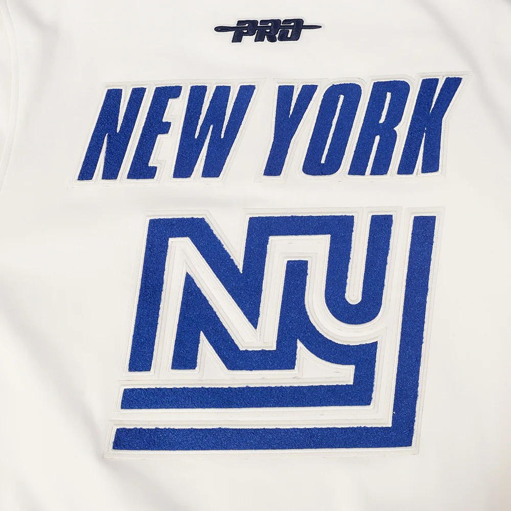 NFL NEW YORK GIANTS PRO GAME DAY MEN'S RETRO JACKET (EGGSHELL/TAUPE/EGGSHELL) - Image 8