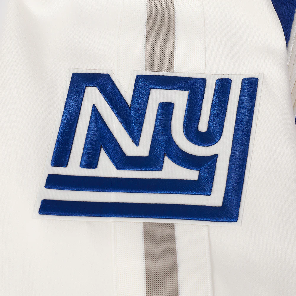 NFL NEW YORK GIANTS PRO GAME DAY MEN'S RETRO JACKET (EGGSHELL/TAUPE/EGGSHELL) - Image 9