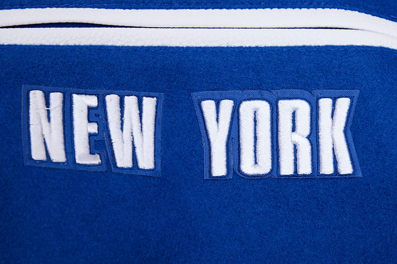 NFL NEW YORK GIANTS RETRO CLASSIC MEN'S RIB WOOL VARSITY JACKET (DODGER BLUE) - Image 9