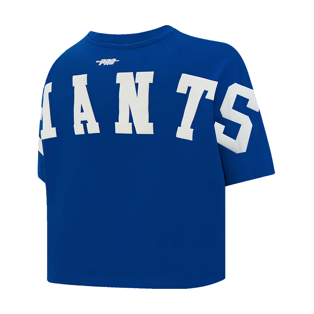 NFL NEW YORK GIANTS WINGSPAN WOMEN'S SJ BOXY TEE (DODGER BLUE) - Image 6