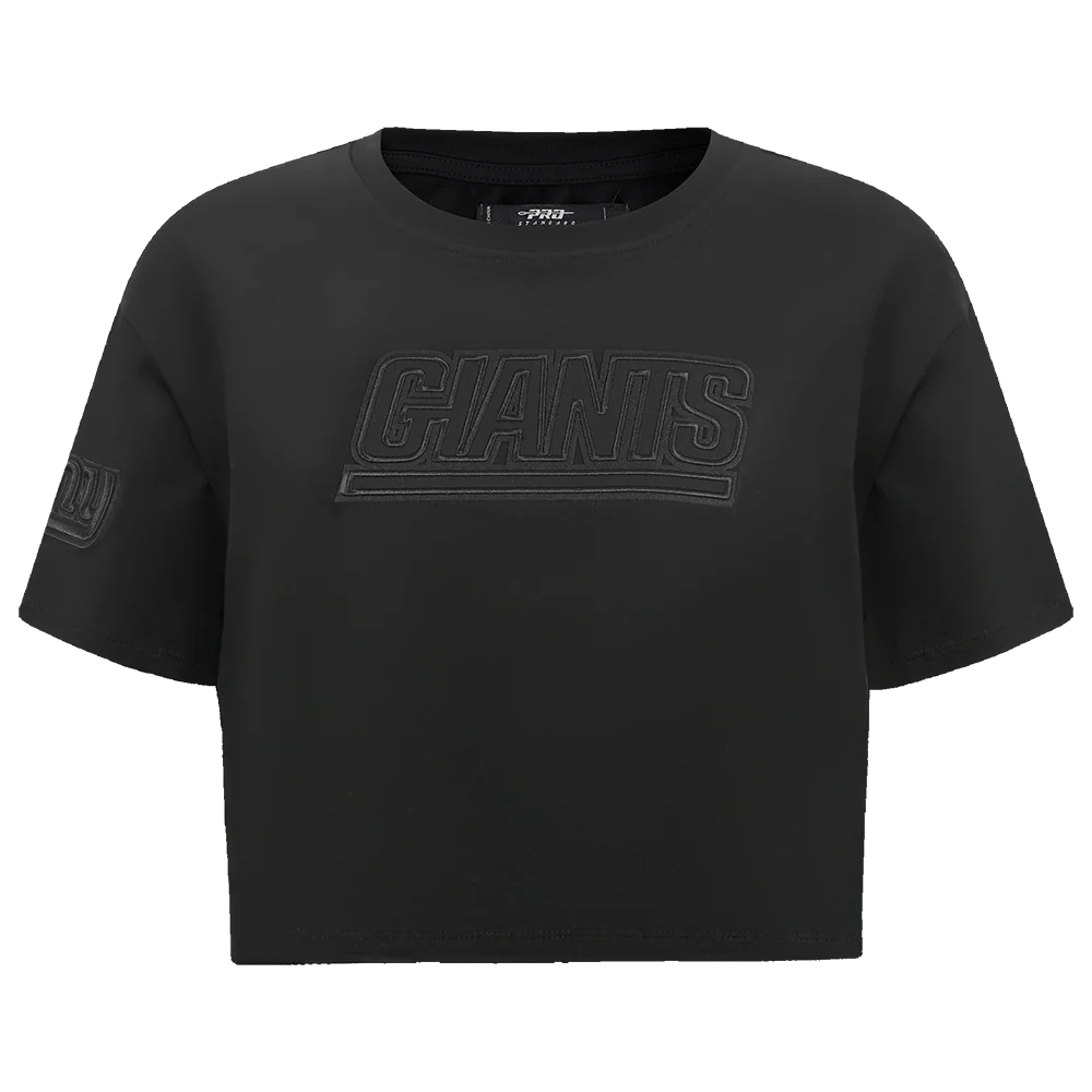 NFL NEW YORK GIANTS NEUTRAL WOMENS BOXY TEE (BLACK)