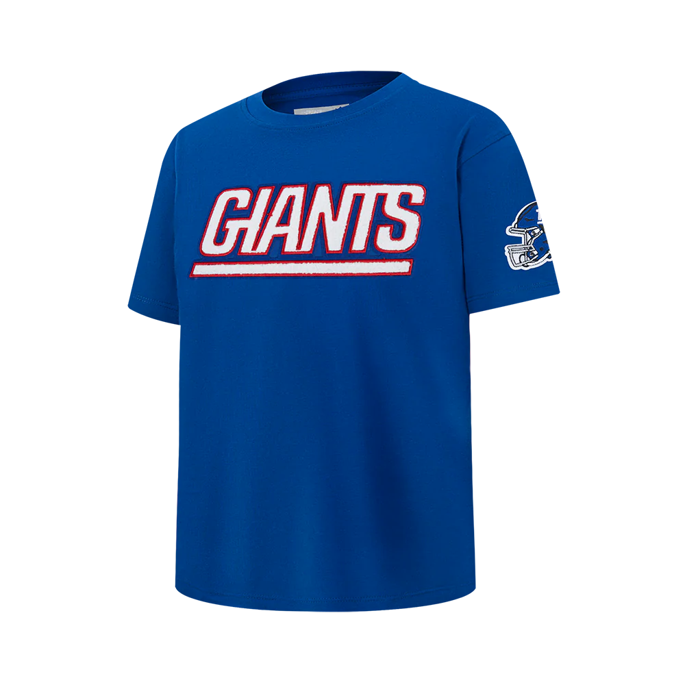 NFL NEW YORK GIANTS CLASSIC BIG BOY'S SJ TEE (DODGER BLUE) - Image 3