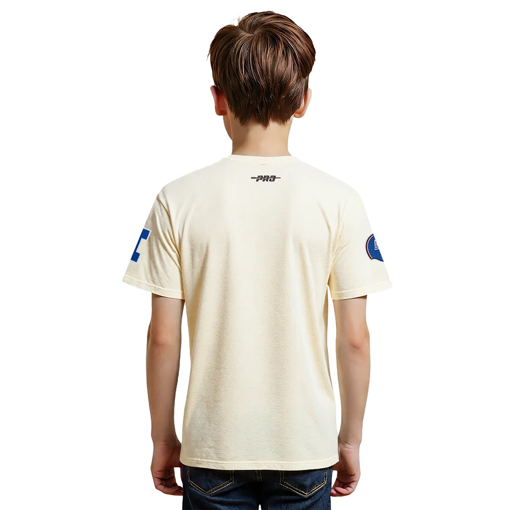 NFL NEW YORK GIANTS RETRO CLASSIC BIG BOY'S SS TEE (EGGSHELL) - Image 2